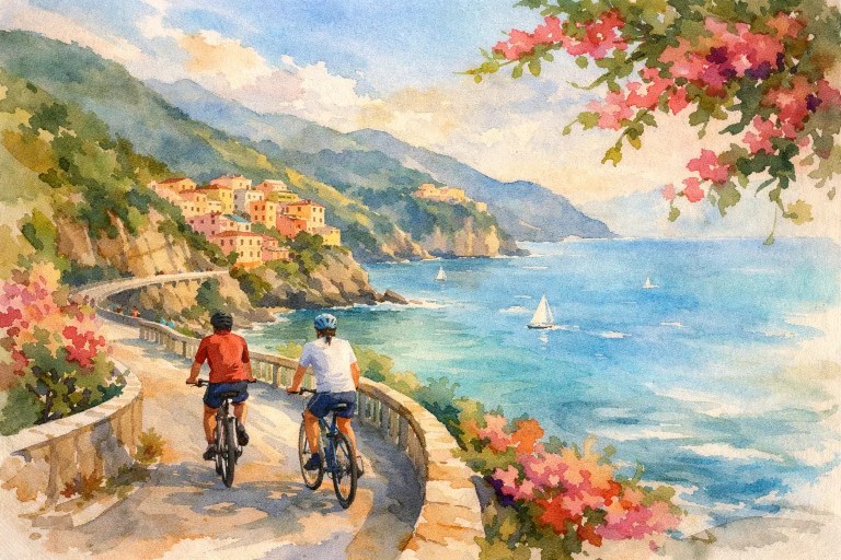 Itinéraire séjour vélo Ligurie en 5 jours