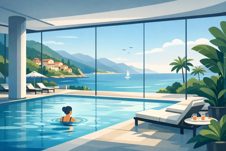 Resort con piscina coperta tutto anno in Liguria