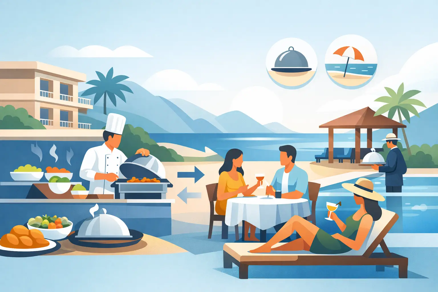 Ristorazione flessibile resort: più libertà