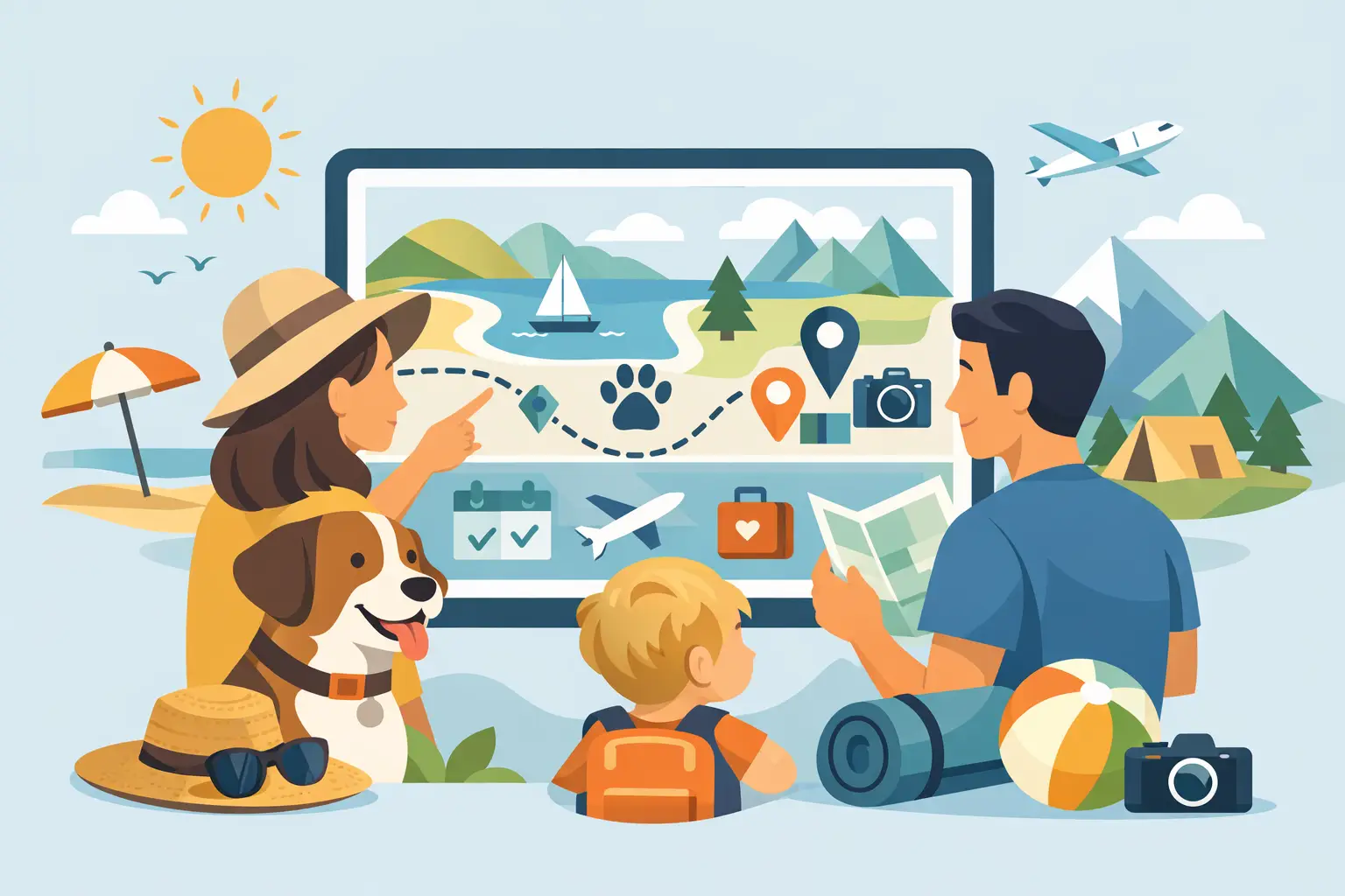 Urlaub mit Hund und Kind entspannt planen