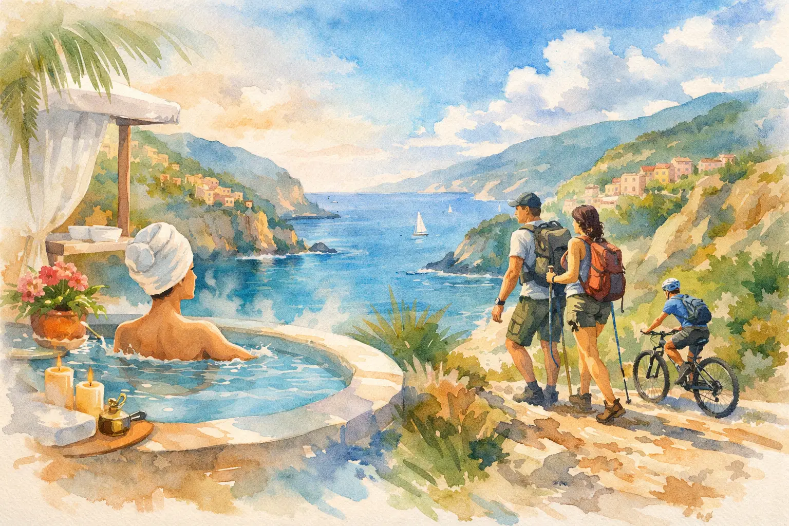 Vacances spa ou séjour sportif en Ligurie ?