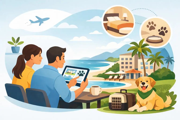 Come pianificare una vacanza pet friendly resort