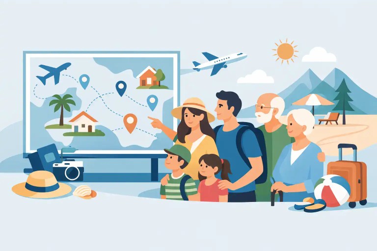 Urlaub für Mehrgenerationen-Familien planen