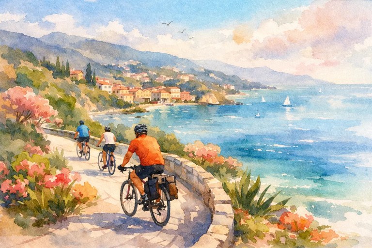Vacances cyclistes sur la Riviera dei Fiori