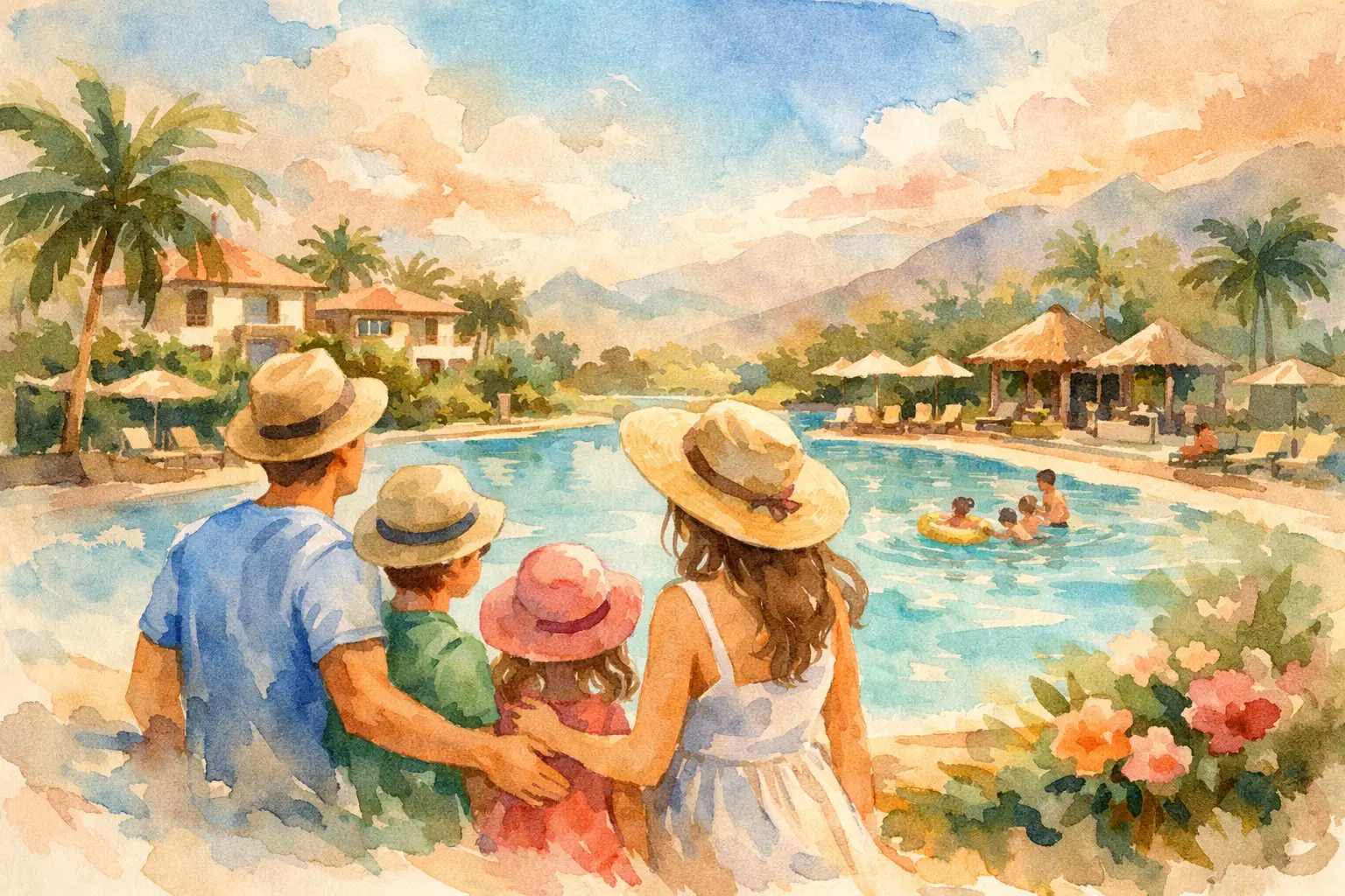Exemple de vacances en famille au resort
