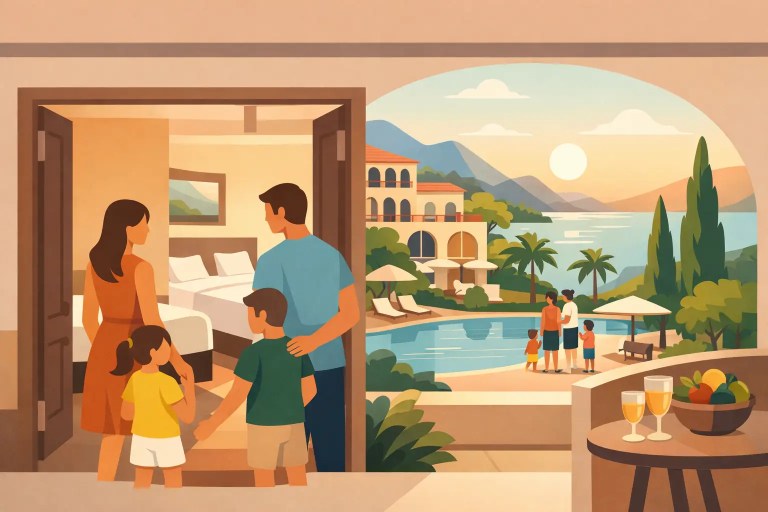 Familienresort mit Verbindungszimmer in Italien