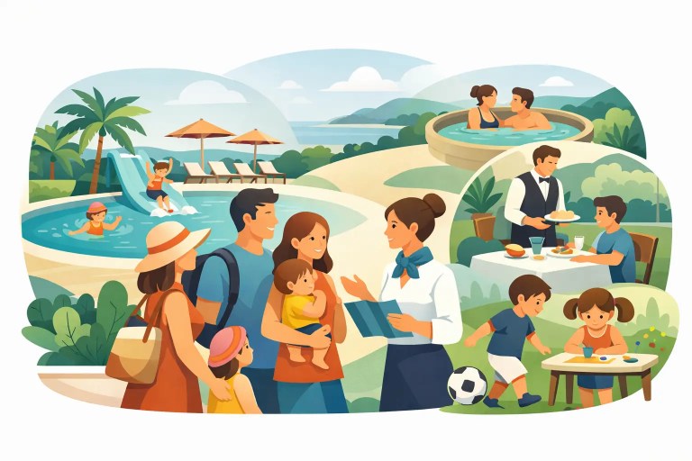 Quali servizi cerca una famiglia in resort