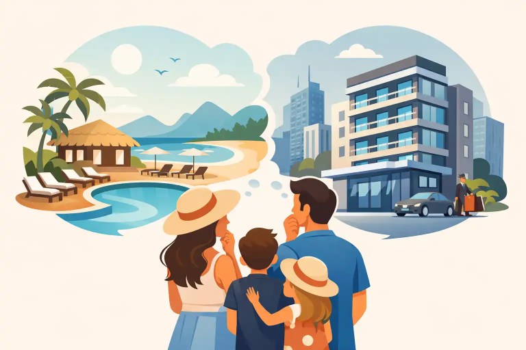 Resort oder Hotelurlaub für Familien?