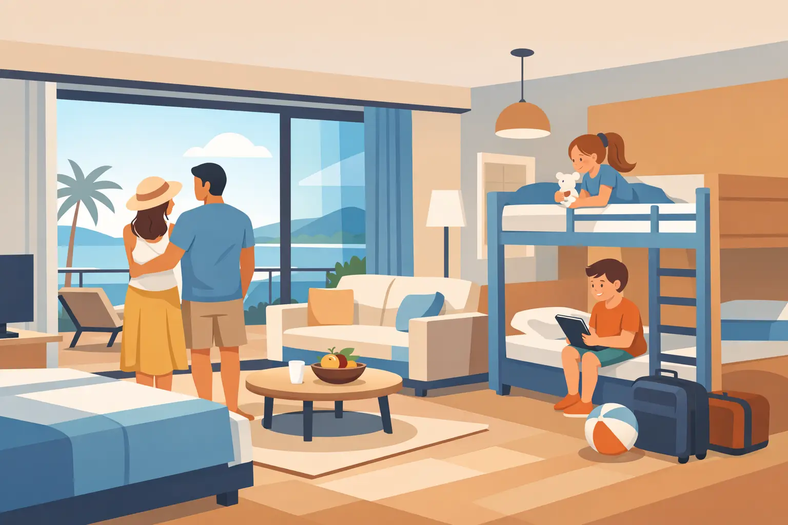 Come scegliere una suite family spaziosa