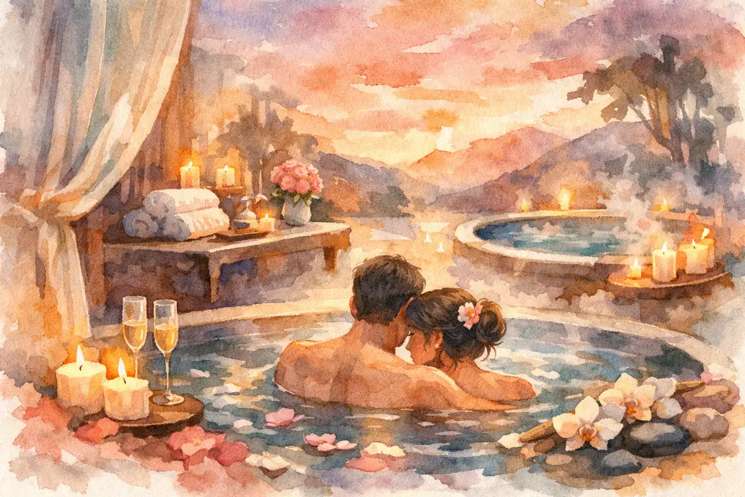 Comment préparer un week-end romantique spa
