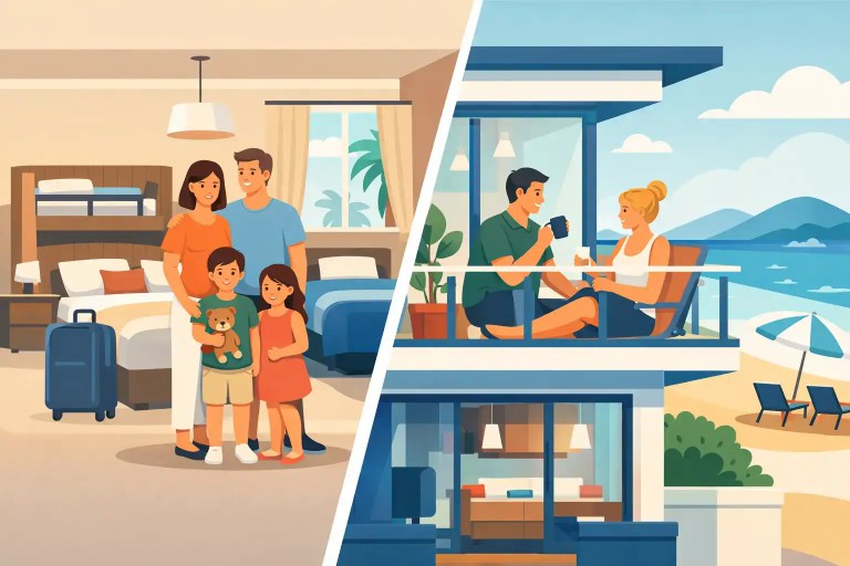 Familiensuite oder Apartment für den Urlaub?