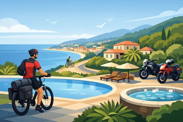 Migliori servizi resort per biker in Liguria