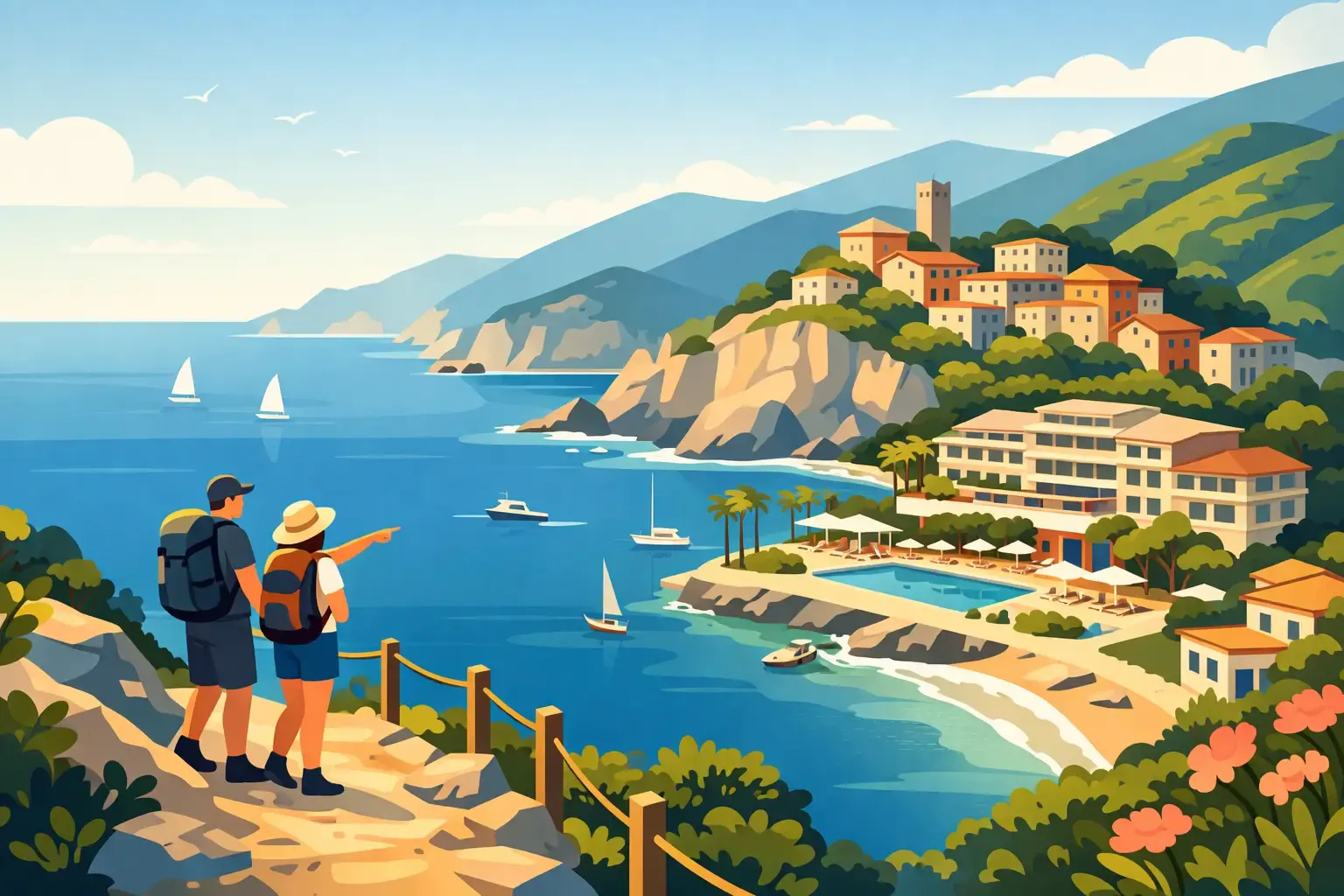 A Coastal Resort for Hikers on the Ligurian Coast