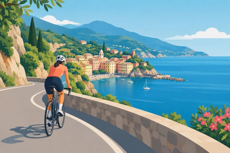 A Cycling Holiday Itinerary Example for Liguria