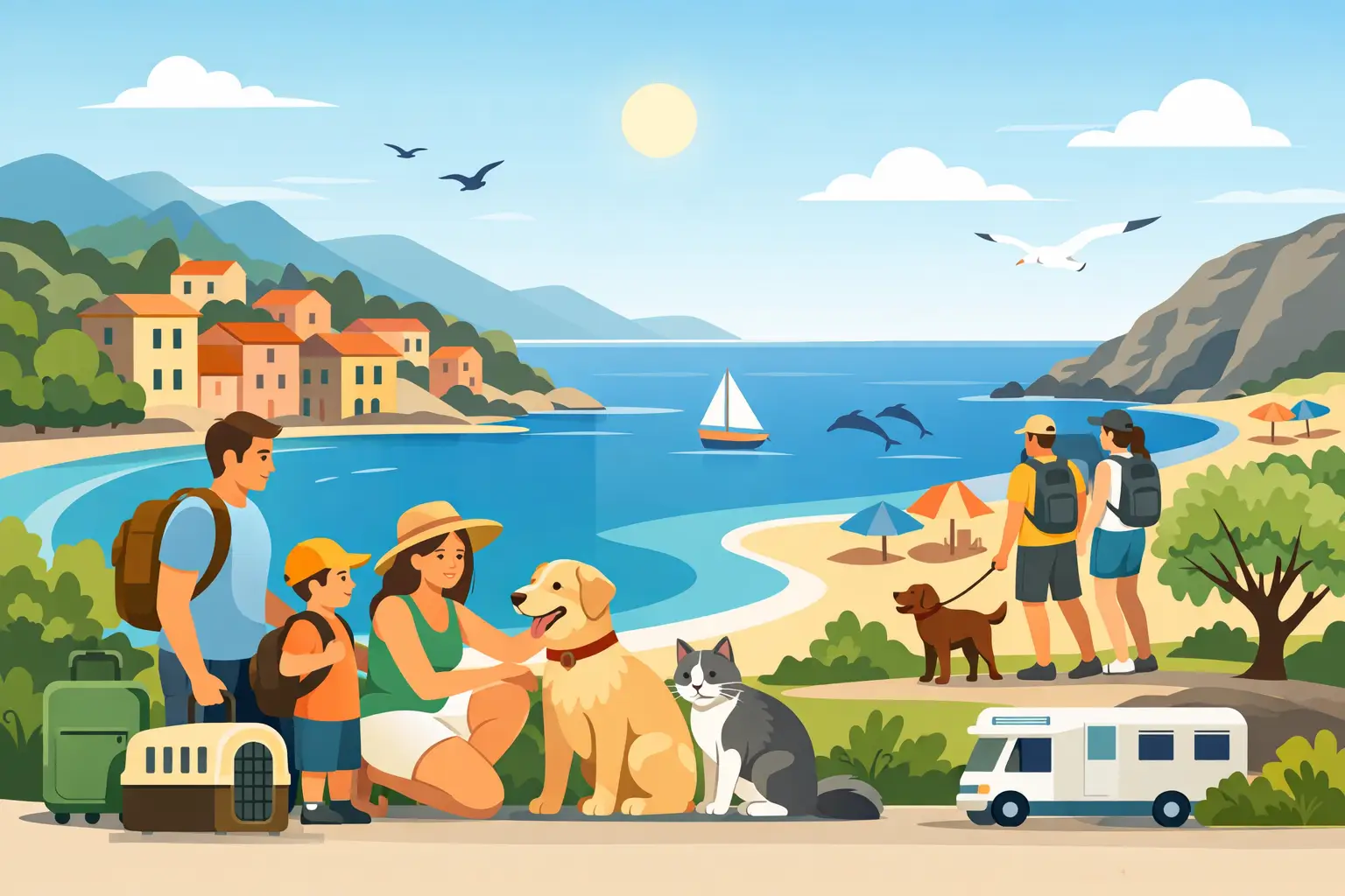 Guida alla vacanza family con animali in Liguria