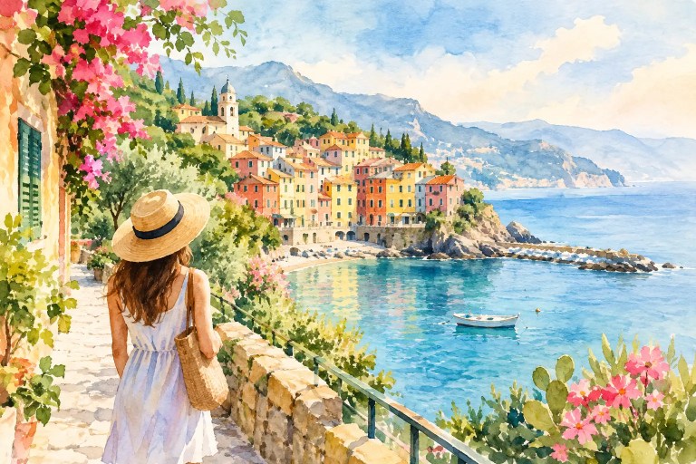 Guide vacances Ligurie sans voiture, sans contrainte