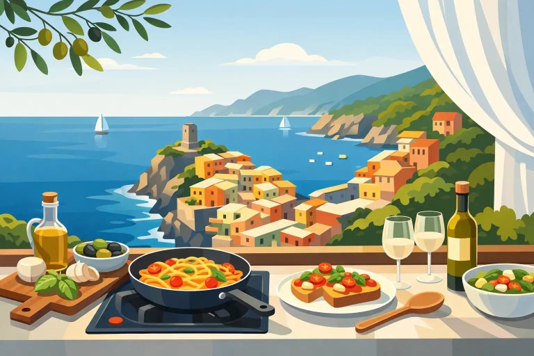 Ligurien Urlaub mit Küche für freie Tage