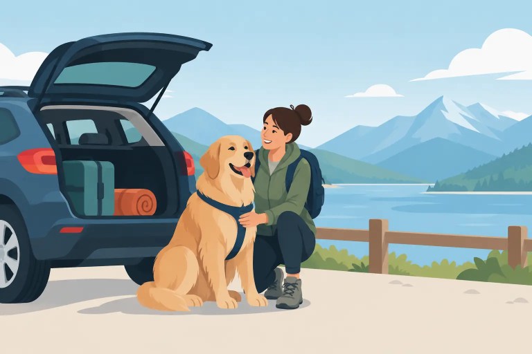Si può viaggiare con un cane grande? Ecco come