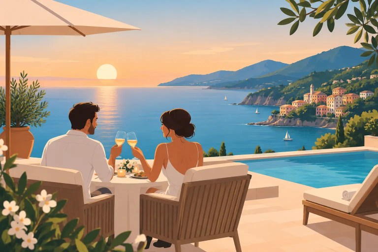 Anniversario romantico in resort in Liguria