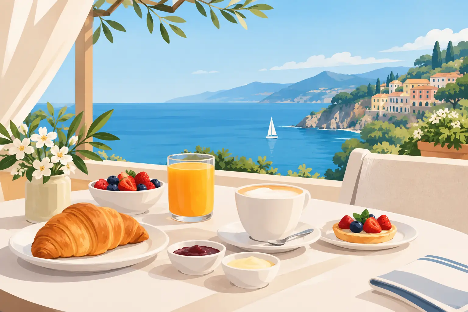 Colazione gourmet resort Liguria, il buongiorno ideale